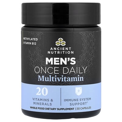 Ancient Nutrition, Men's Once-Daily Multivitamin, 30 Capsules