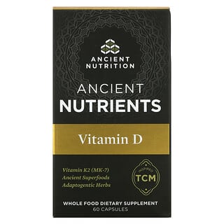 Dr. Axe / Ancient Nutrition, Ancient Nutrients, витамин D, 60 капсул