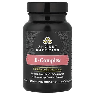 Ancient Nutrition, B-Complex, 60 Capsules