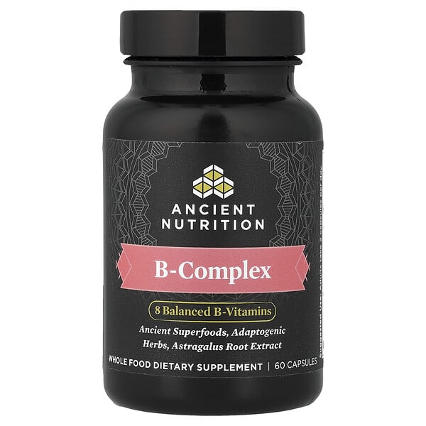 Ancient Nutrition, B-Complex, 60 Capsules — product photo 1