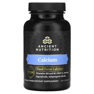 Ancient Nutrition, Cálcio, 90 Cápsulas