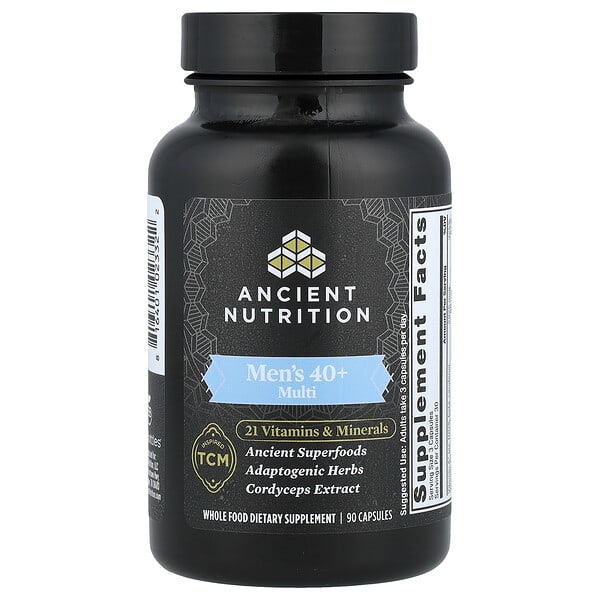 Ancient Nutrition Men's 40+ Multi, 90 Capsules