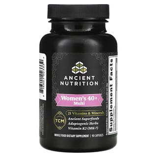 Ancient Nutrition, Suplemento multivitamínico para mujeres mayores de 40 años, 90 cápsulas