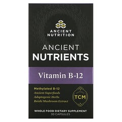Dr. Axe / Ancient Nutrition‏, فيتامين ب-12، 30 كبسولة