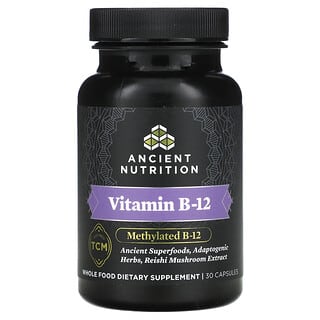 Ancient Nutrition, Vitamine B-12, 30 capsules