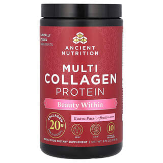 Ancient Nutrition, Multi Collagen Protein, Beauty Within, Guava Passionfruit , 9.74 oz (276 g)