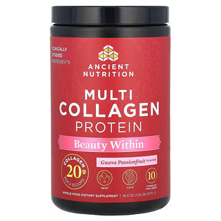 Ancient Nutrition, Proteína con múltiples colágenos, Beauty Within, Maracuyá, 517,5 g (1,14 lb)