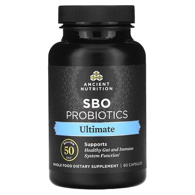 Ancient Nutrition, SBO Probiotics, Advanced, 50 Billion CFU, 60 Capsules