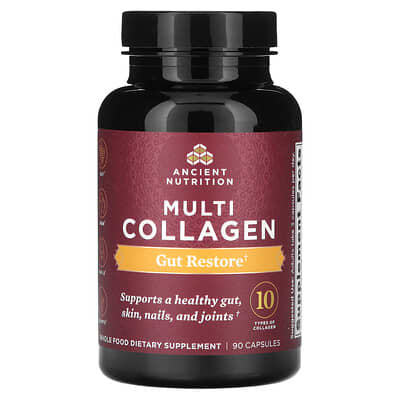 Ancient Nutrition, Collagen Complex, Gut Repair, 90 Capsules