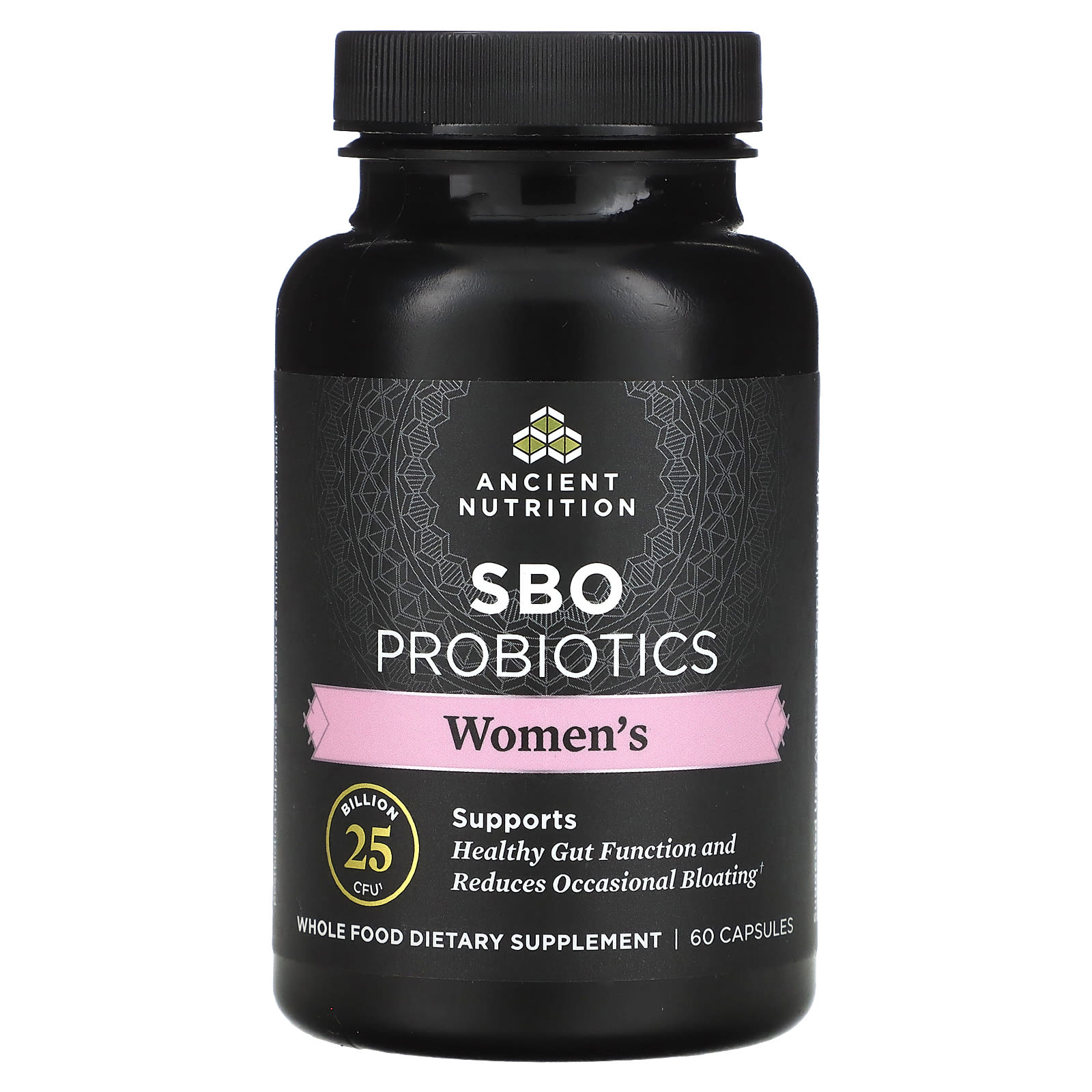 Ancient Nutrition Womens Sbo Probiotics 25 Billion Cfu 60 Capsules