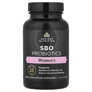 Ancient Nutrition, Női SBO probiotikumok, 25 milliárd CFU, 60 kapszula
