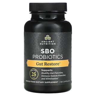 Ancient Nutrition, Probiotiques SBO, 25 milliards d'UFC, 60 capsules