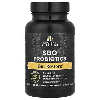 Ancient Nutrition, SBO Probiotics, Gut Restore, 60 capsules