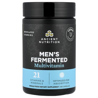 Ancient Nutrition, Fermented Multinutrients for Men, 60 Capsules