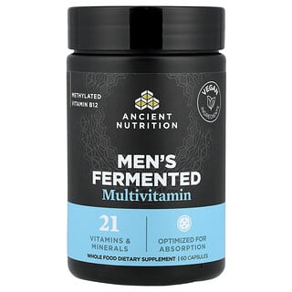 Ancient Nutrition, Fermenterad multivitamin för män, 60 kapslar
