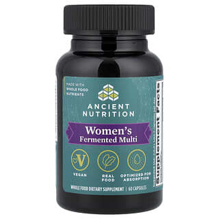 Ancient Nutrition, Multivitamines fermentées pour femmes, 60 capsules