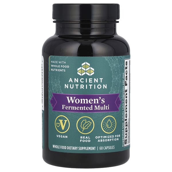 Ancient Nutrition, Women's Fermented Multi, 60 Capsules