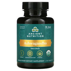 Dr. Axe / Ancient Nutrition, Ashwagandha, 30 Tablets