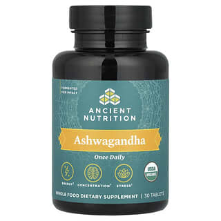 Ancient Nutrition, Ashwagandha, 30 Tablets