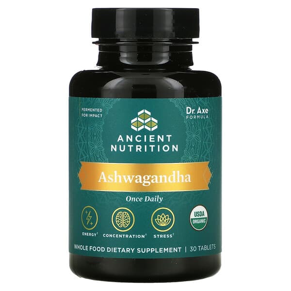 Ancient Nutrition, Ashwagandha, 30 comprimidos