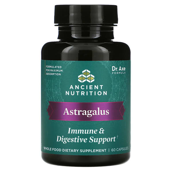 Dr. Axe / Ancient Nutrition, Astragalus, Immune & Digestive Support, 60 Capsules