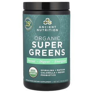 Ancient Nutrition, Organic Super Greens, 7.05 oz (200 g)