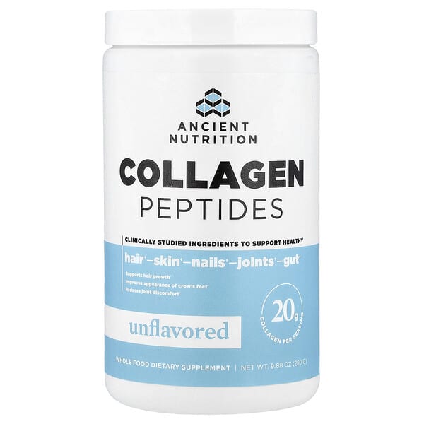 Ancient Nutrition, Collagen Peptides, Unflavored, 9.88 oz (280 g) — product photo 1