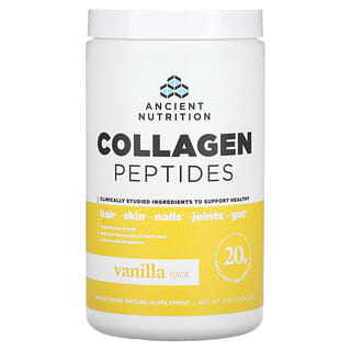 Ancient Nutrition, Péptidos de colágeno, Vainilla, 241,2 g (8,51 oz)