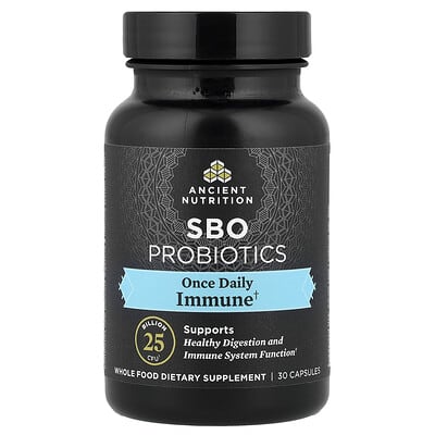 Ancient Nutrition, SBO Probiotics, Once Daily, Immune, 25 Billion CFU, 30 Capsules