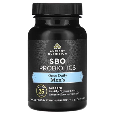 Ancient Nutrition, Men's SBO Probiotic, 25 Billion CFU, 30 Capsules