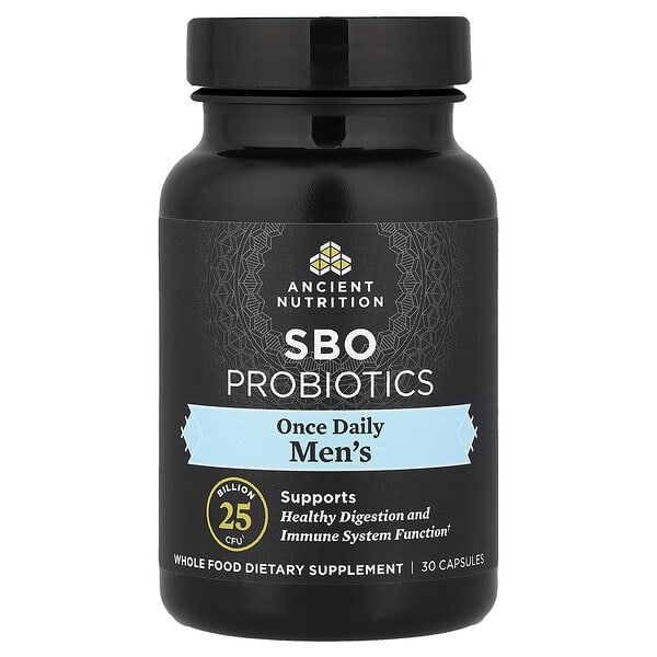 Ancient Nutrition, Men's Once Daily, SBO Probiotics, 30 Capsules — product photo 1