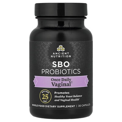 Ancient Nutrition, SBO Once-Daily Probiotic, Women's Intimate Area, 30 Capsules