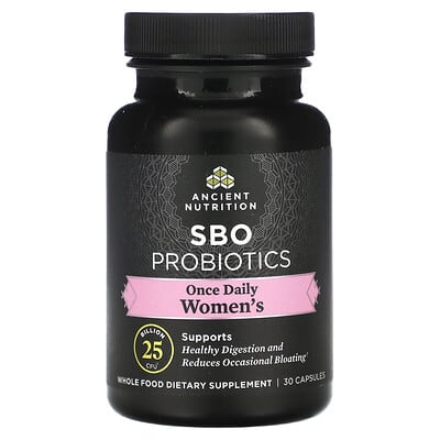 Ancient Nutrition, SBO Probiotic, Once Daily for Women, 25 Billion CFU, 30 Capsules