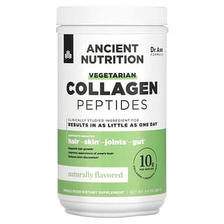 Dr. Axe / Ancient Nutrition, Vegetarian Collagen Peptides, Naturally Flavored, 9.9 oz (280 g)