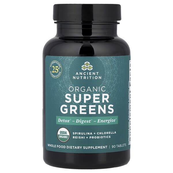 Organic Super Greens, 90 Tablets