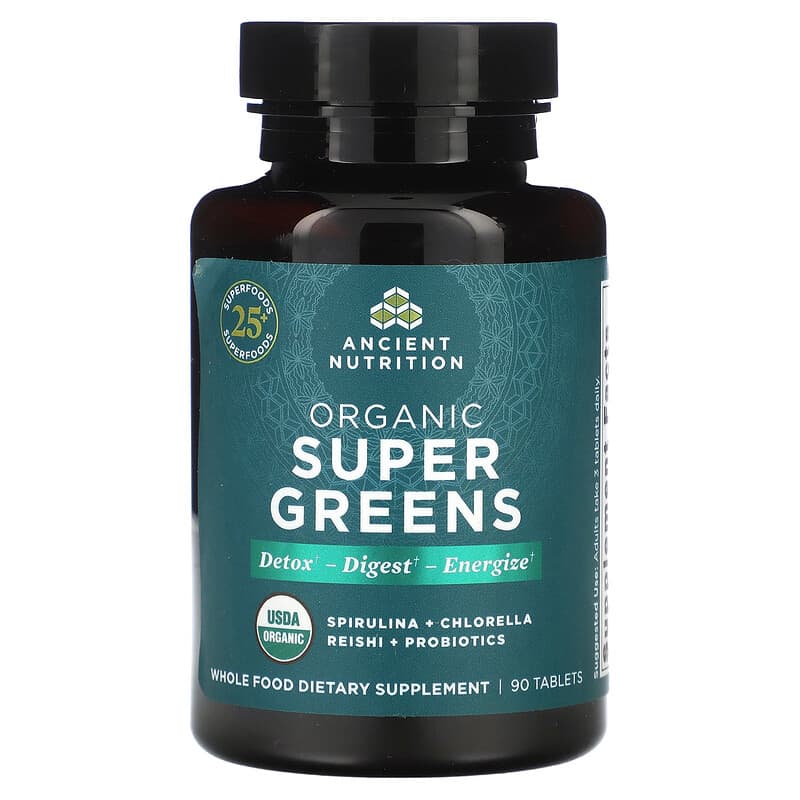 Organic Super Greens 90 Tablets