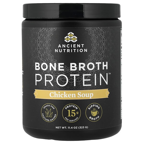Ancient Nutrition, Bone Broth Protein™, 닭고기 수프, 323g(11.4oz)