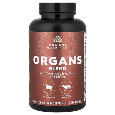 Ancient Nutrition, Organs Blend, 180 Capsules