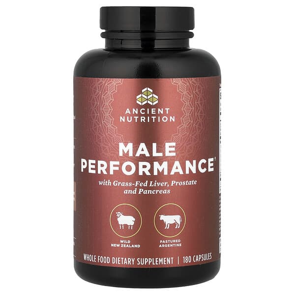 Ancient Nutrition Male Performance, 180 Capsules