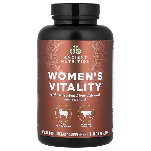 Ancient Nutrition Women's Vitality, 180 Capsules