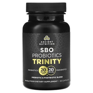 Ancient Nutrition, SBO Probiotics Trinity`` 60 cápsulas
