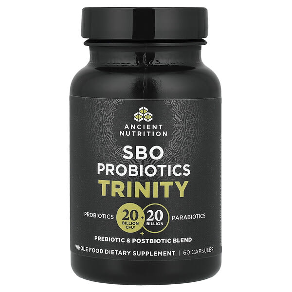 Ancient Nutrition, SBO Probiotics Trinity, 60 Capsules — product photo 1