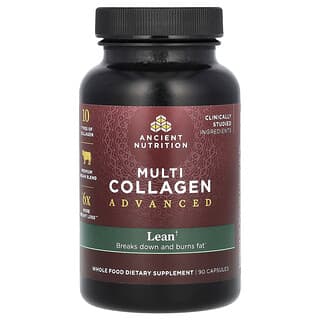 Ancient Nutrition, Multi Collagen Advanced, улучшенная формула с коллагеном, 90 капсул