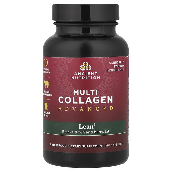 Ancient Nutrition, Multicollagène, Formule avancée, Lean, 90 capsules