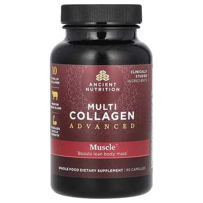 Ancient Nutrition, Advanced Multi-Collagen, Muscle, 90 Capsules