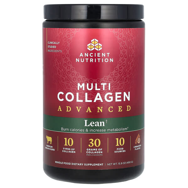 Multi Collagen Advanced, Lean, Cinnamon, 15.9 oz (450 g)