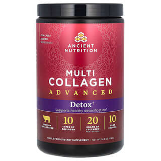 Ancient Nutrition, Multi Collagen Advanced, detoks, 414 g