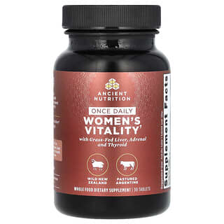 Ancient Nutrition, Suplemento para la vitalidad femenina de una ingesta diaria, 30 comprimidos