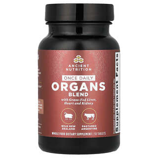 Ancient Nutrition (에인션트 뉴트리션), 하루 한 번 Organs Blend, 30정