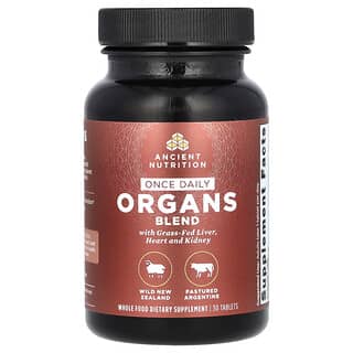 Ancient Nutrition, Raz dziennie Organs Blend, 30 tabletek